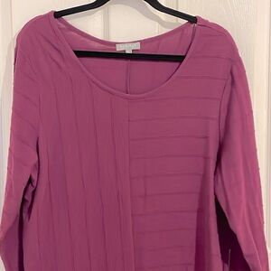 Habitat Burgundy Long sleeve V Neck Top, Size XL
